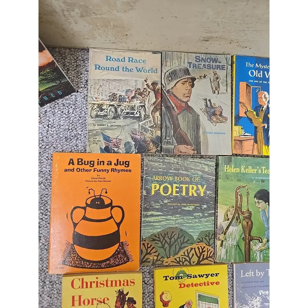 Vtg 1960s Lot of 22 Scholastic Assorted Classic Children's Paperback Story Books